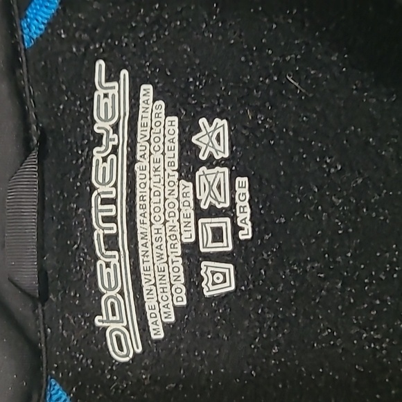 Obermeyer Sweater Men's Large Black 1/2 Zip Lightweight Spring Skiing Sweater - Picture 5 of 9